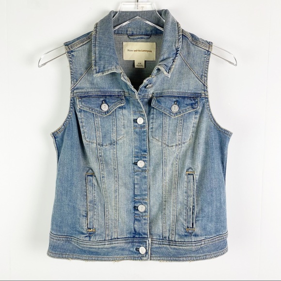 Pilcro and the Letterpress Jackets & Blazers - ANTHROPOLOGIE Pilcro & the Letterpress Jean Vest M